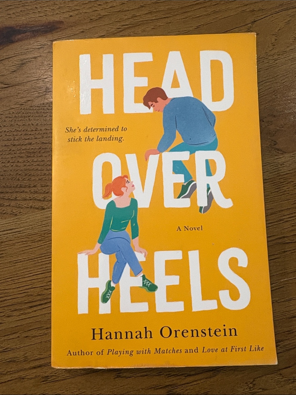Head Over Heels by Hannah Orenstein - Yellow Paperback Novel